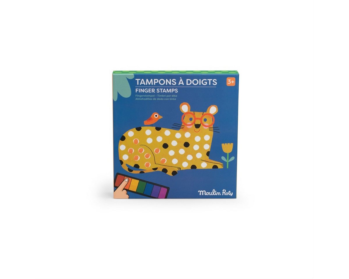 Moulin Roty Kreativset Fingerstempel Toupitis Stempelset für kreative Kinder zum Gestalten, Stempelset Bild 3