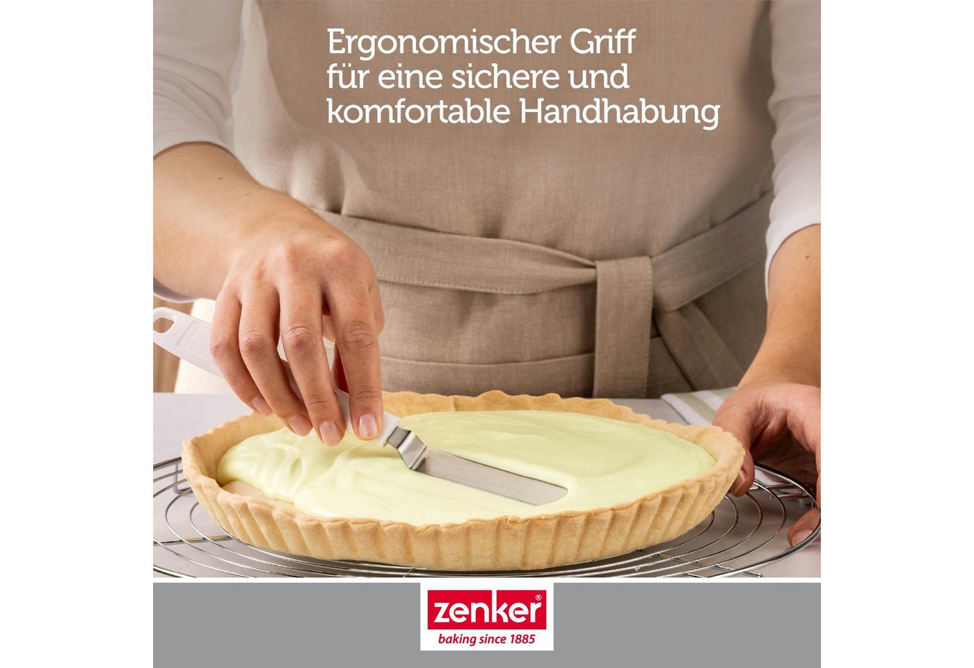 Zenker Teigspachtel Dekorierspatel, Tortenspachtel, Kuchenstreicher, Cremeverteiler