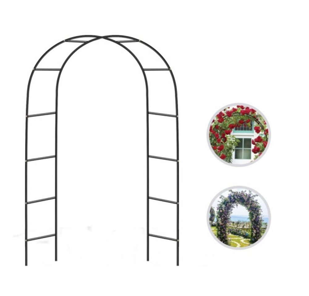 wohnTRAUM24 Spalier Rosenbogen Gartenbogen Torbogen Rankhilfe aus Metall, Torbogen Rankhilfe für Hochzeitsfeier, Hof, Rasen Bild 5