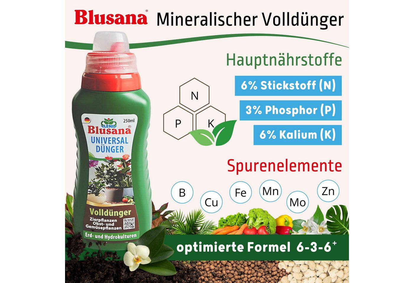 LENI Blumentopf Atlas Blumentopf Kunststoff matt 11/09 Hydro-Komplettset 4er-Pack Weiß (Hydrokultur-Set, Übertopf, Kulturtopf, Gießanzeige, Substrat vorgedüngt, Flüssigdünger), wasserdichtes Pflanzgefäß für Indoor & Outdoor
