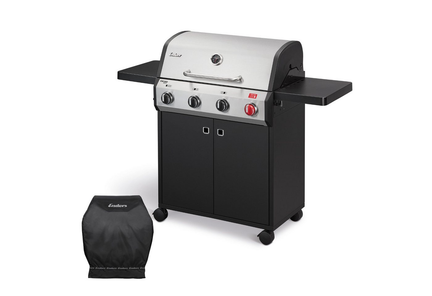 Enders® Gasgrill Chicago Next 4R Turbo inkl. Wetterschutzhülle Bild 2