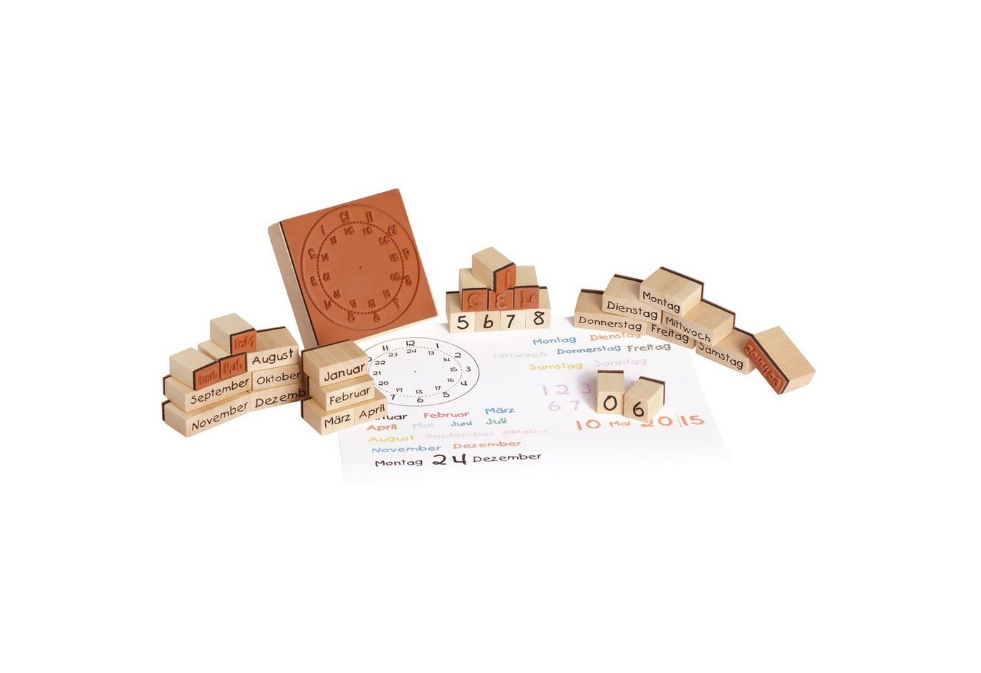 EDUPLAY Stempel Holzstempel Kalender
