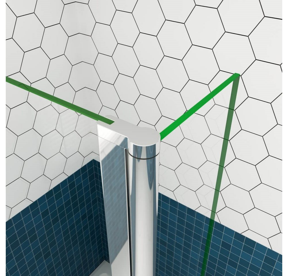 Duschparadies Walk-in-Dusche 200cm 8mm Sicherheitsglas Walk in Dusche Glaswand Duschabtrennung, Einscheibensicherheitsglas, Glas