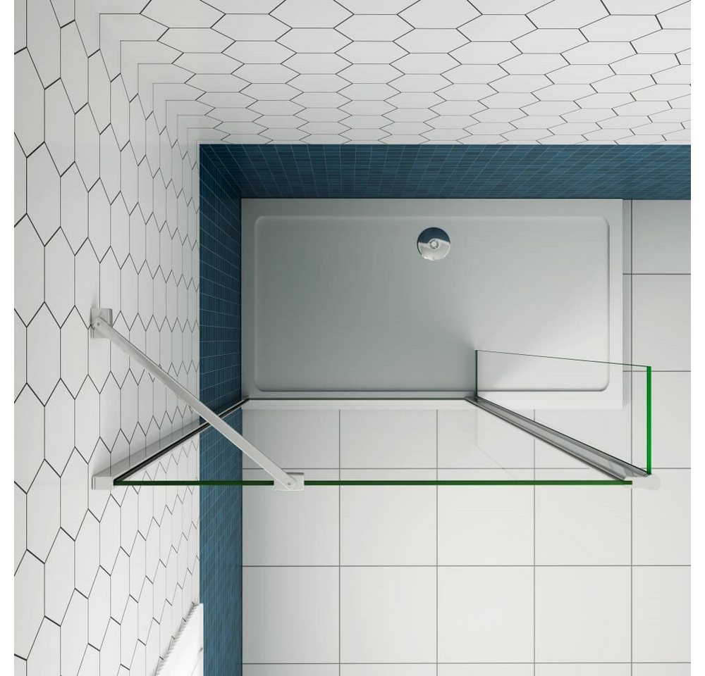 Duschparadies Walk-in-Dusche 200cm 8mm Sicherheitsglas Walk in Dusche Glaswand Duschabtrennung, Einscheibensicherheitsglas, Glas Bild 4