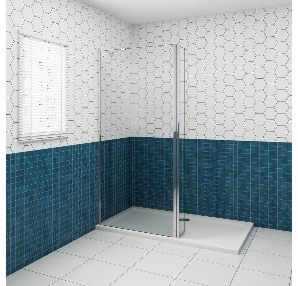 Duschparadies Walk-in-Dusche 200cm 8mm Sicherheitsglas Walk in Dusche Glaswand Duschabtrennung, Einscheibensicherheitsglas, Glas Bild 5