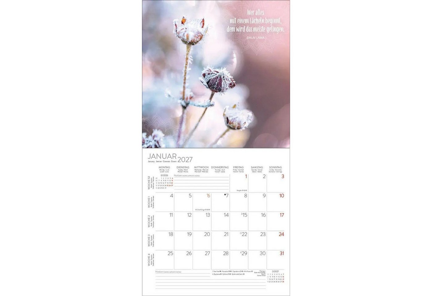 Korsch Verlag Wandkalender Achtsamkeit 2027 Bild 5