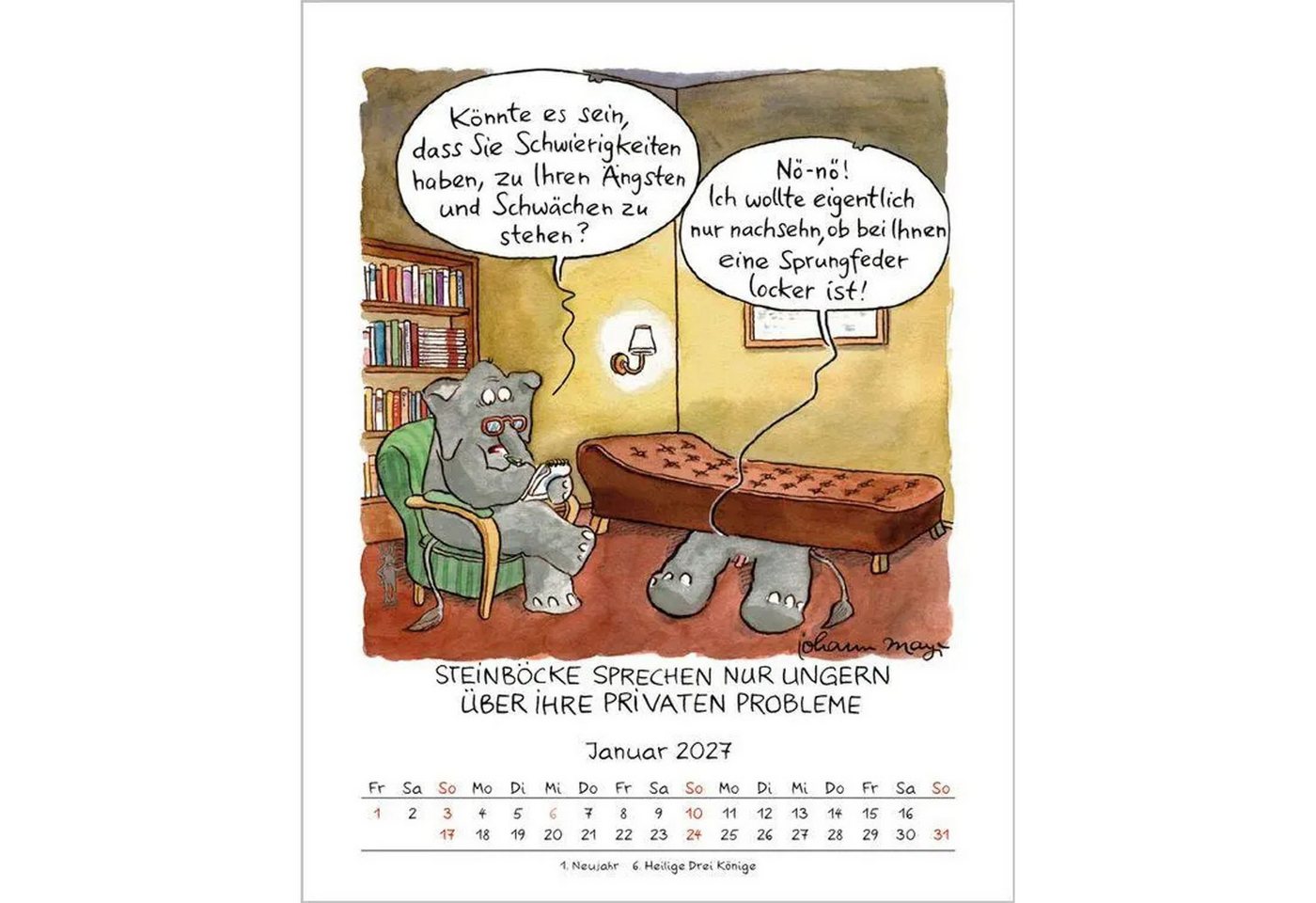 Korsch Verlag Wandkalender Steinbock 2027 Bild 3