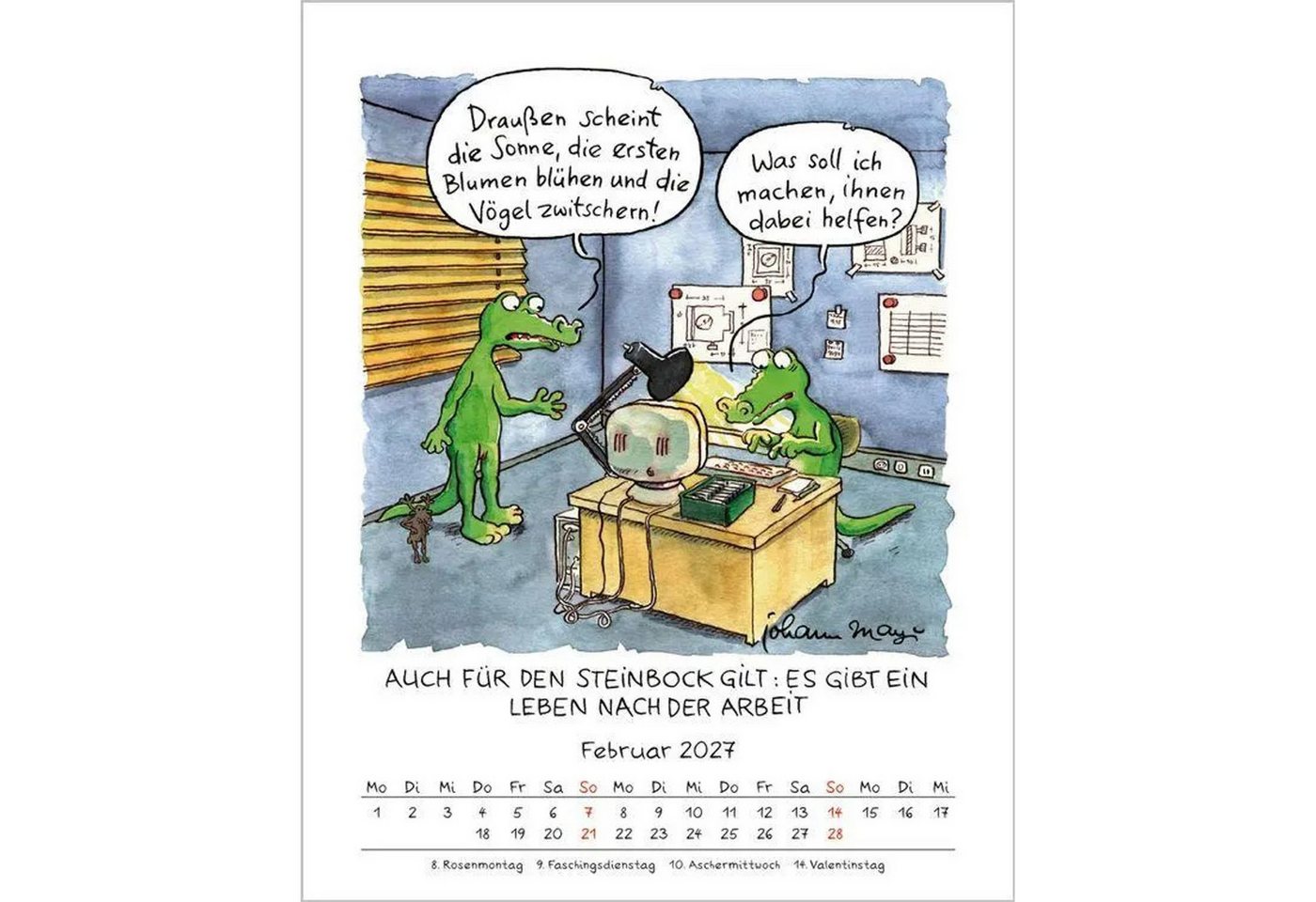 Korsch Verlag Wandkalender Steinbock 2027 Bild 4