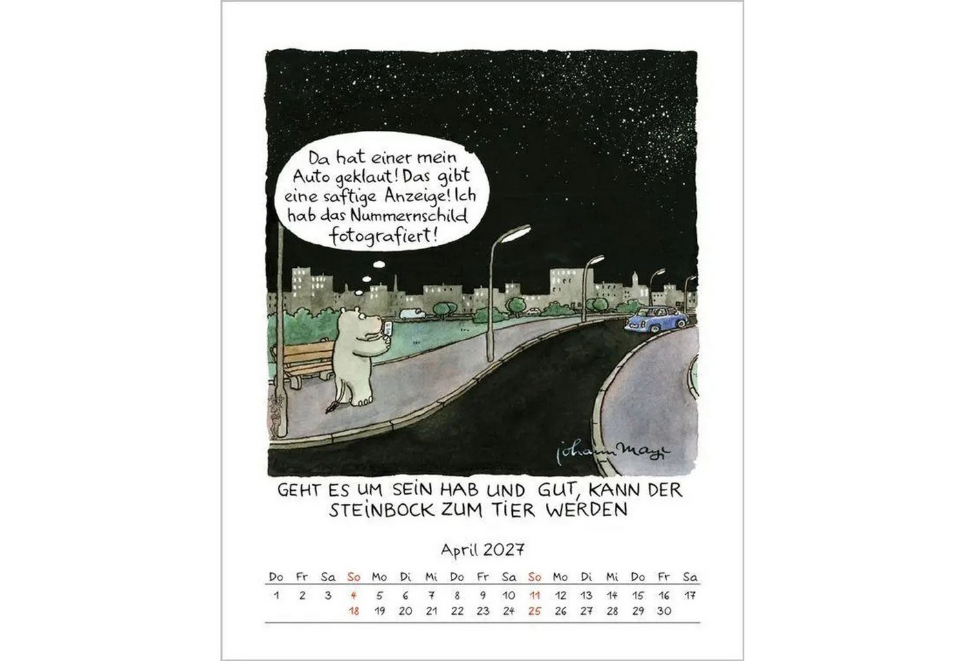 Korsch Verlag Wandkalender Steinbock 2027 Bild 5
