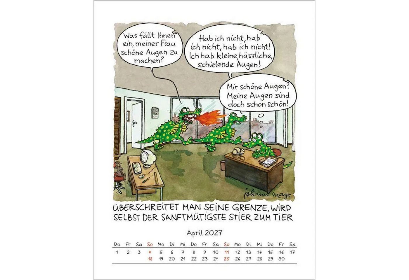 Korsch Verlag Wandkalender Stier 2027 Bild 2