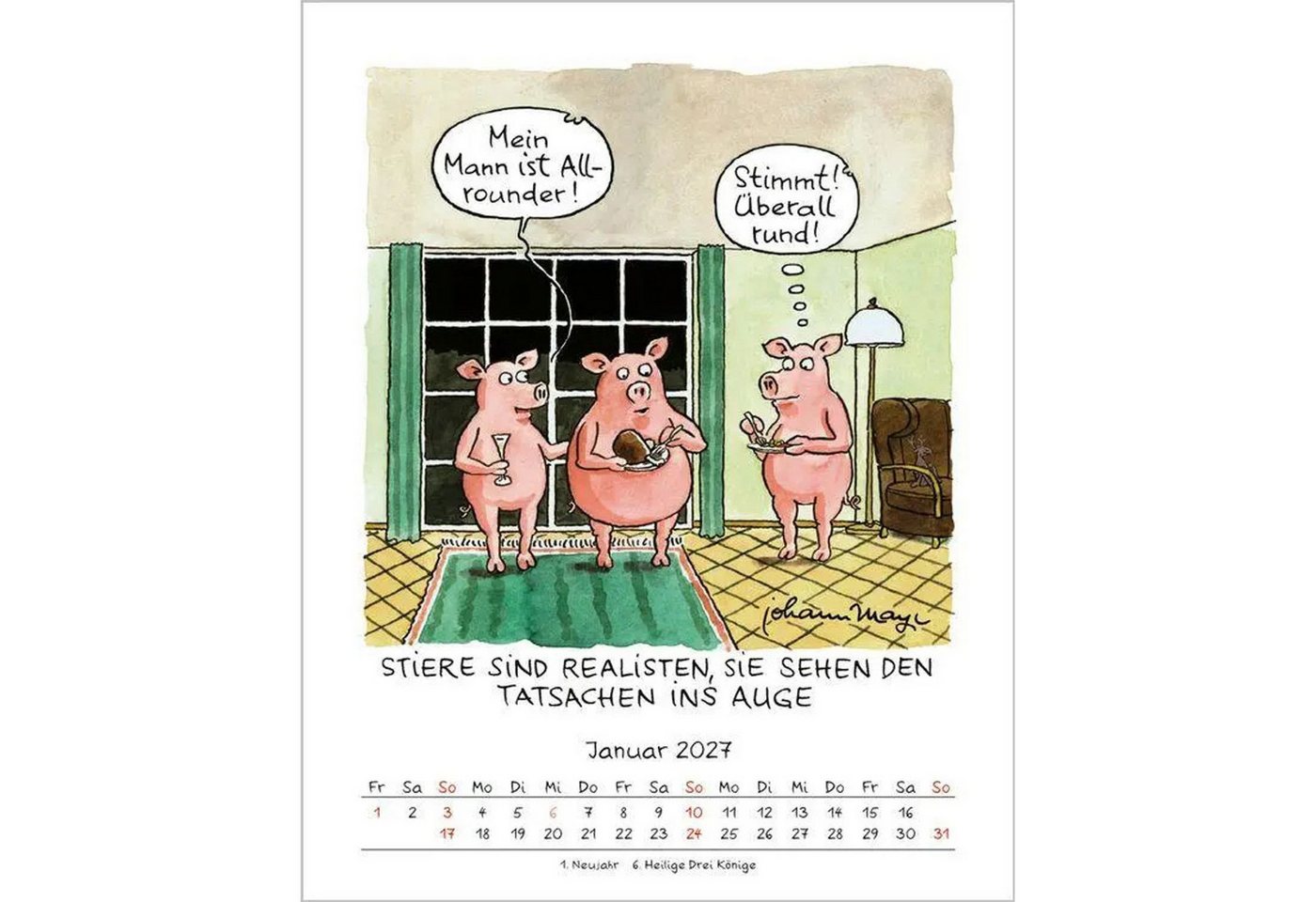 Korsch Verlag Wandkalender Stier 2027 Bild 3