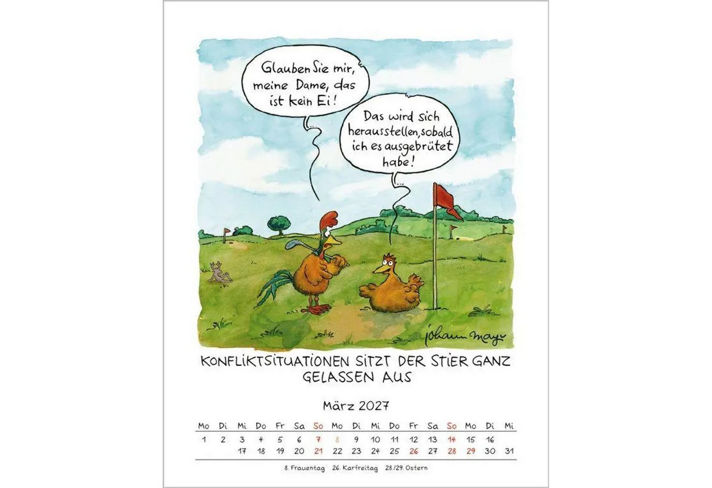 Korsch Verlag Wandkalender Stier 2027 Bild 5