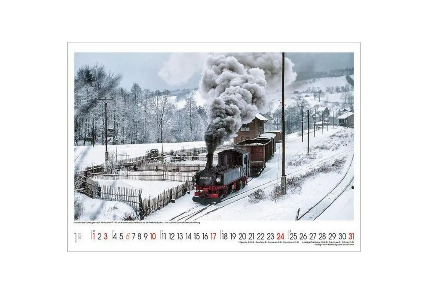 Korsch Verlag Wandkalender Faszinierende Eisenbahnen 2027