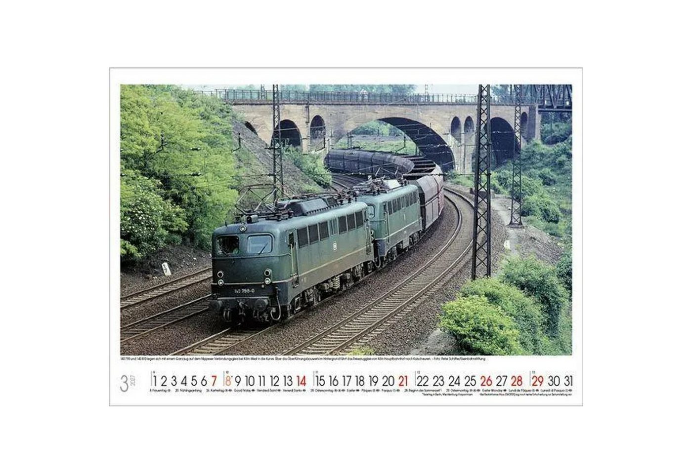 Korsch Verlag Wandkalender Faszinierende Eisenbahnen 2027 Bild 3
