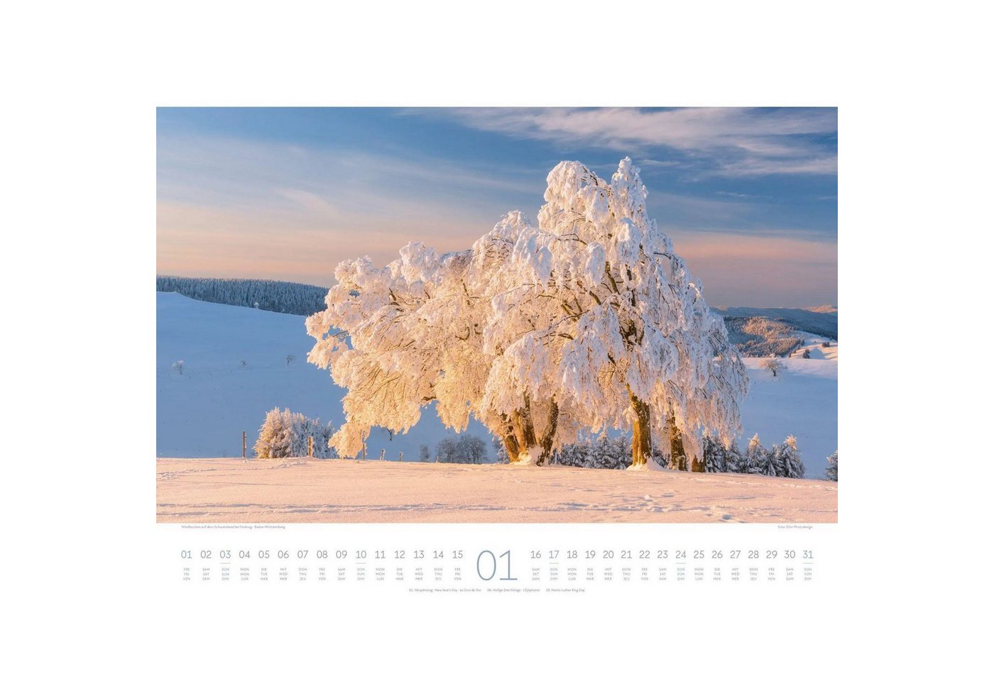 Ackermann Wandkalender Deutschland Kalender 2027, Zauberhafte Landschaften