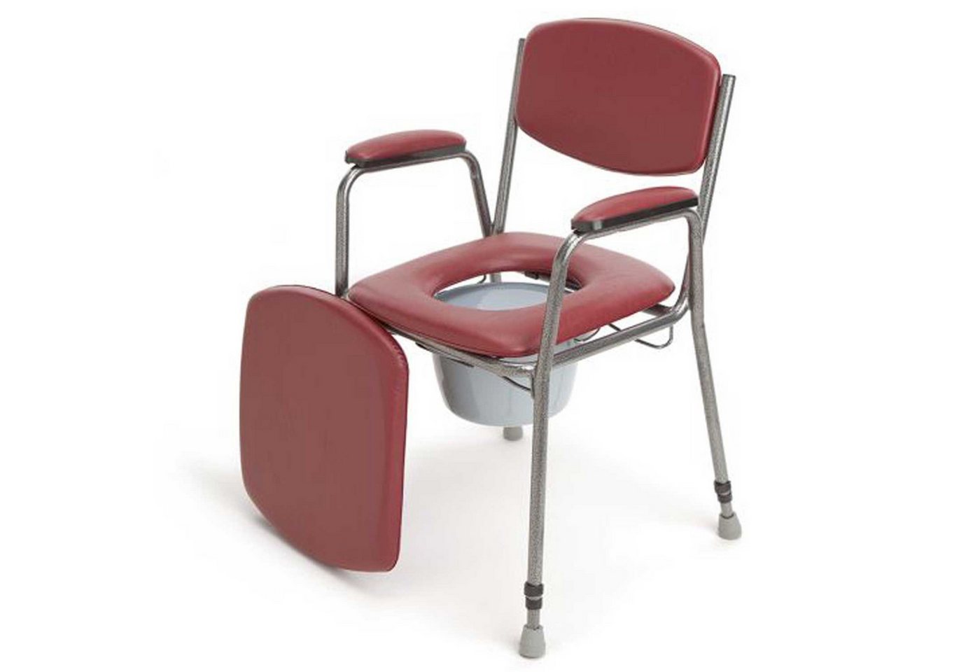 RUSSKA Toiletten-Stuhl RUSSKA Toilettenstuhl Bordeaux höhenverstellbar bis 130 kg