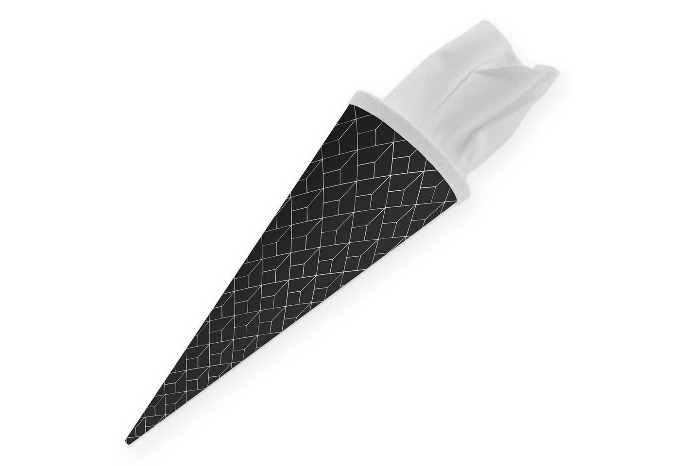 itenga Schultüte itenga Geschwister Schultüte 35cm "Muster abstrakt" schwarz weiß Bild 2