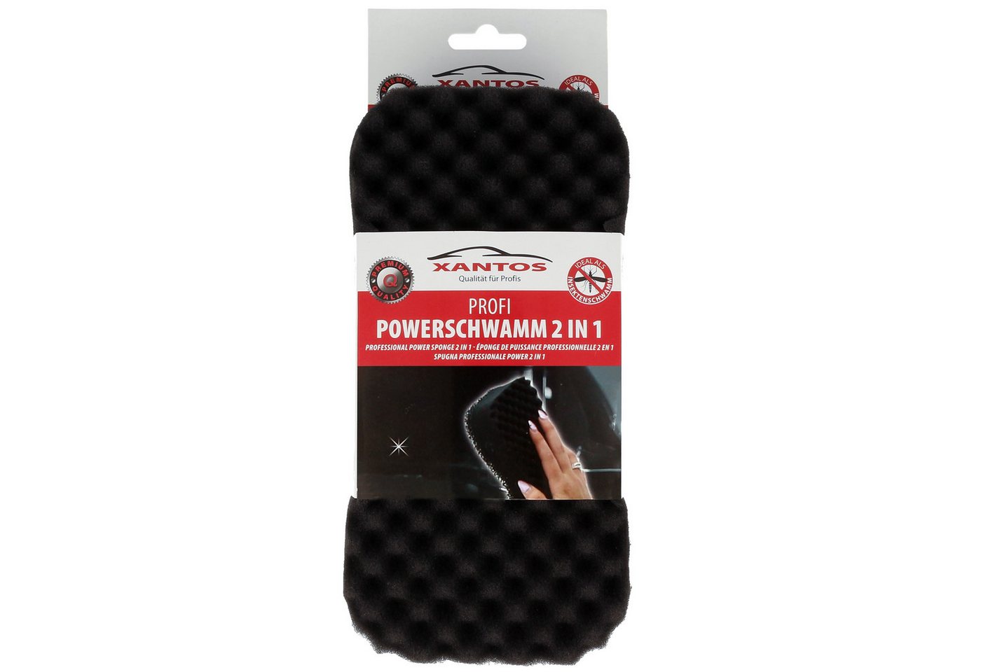 XANTOS Reinigungsschwamm Autoschwamm zur Auto Reinigung, Profi Powerschwamm 2 in 1 - Der ultimative Reinigungshelfer!