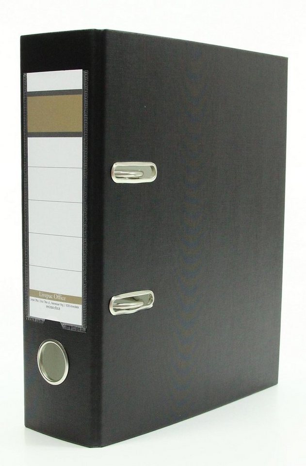 Livepac Office Aktenordner Ordner / DIN A5 / 75mm / Farbe: schwarz