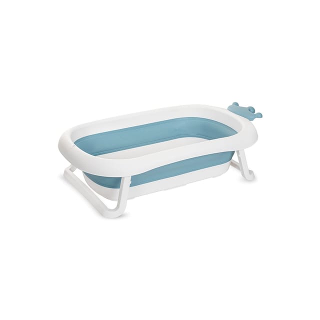 Lorelli Babybadewanne Royal 83 cm faltbar, Kanalabdeckung, stabile Beine blau