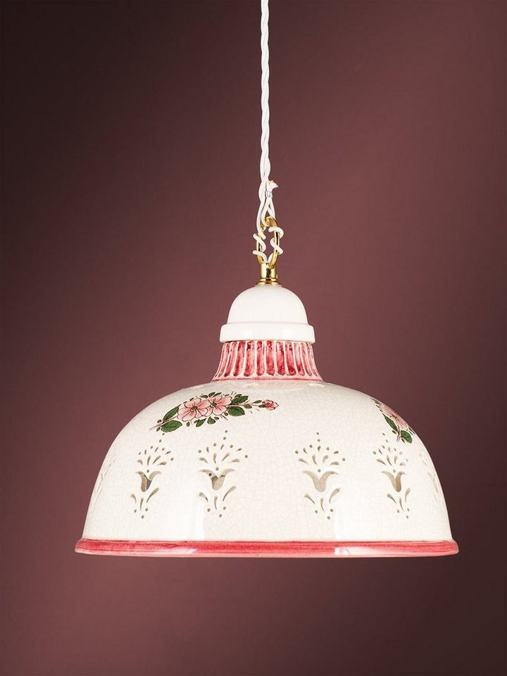 Helios Leuchten Pendelleuchte Küchenlampe Keramik, Keramiklampe, Deckenlampe, Hängelampe, für Küche Esstisch Landhaus, handgefertigt handbemalt Bild 3