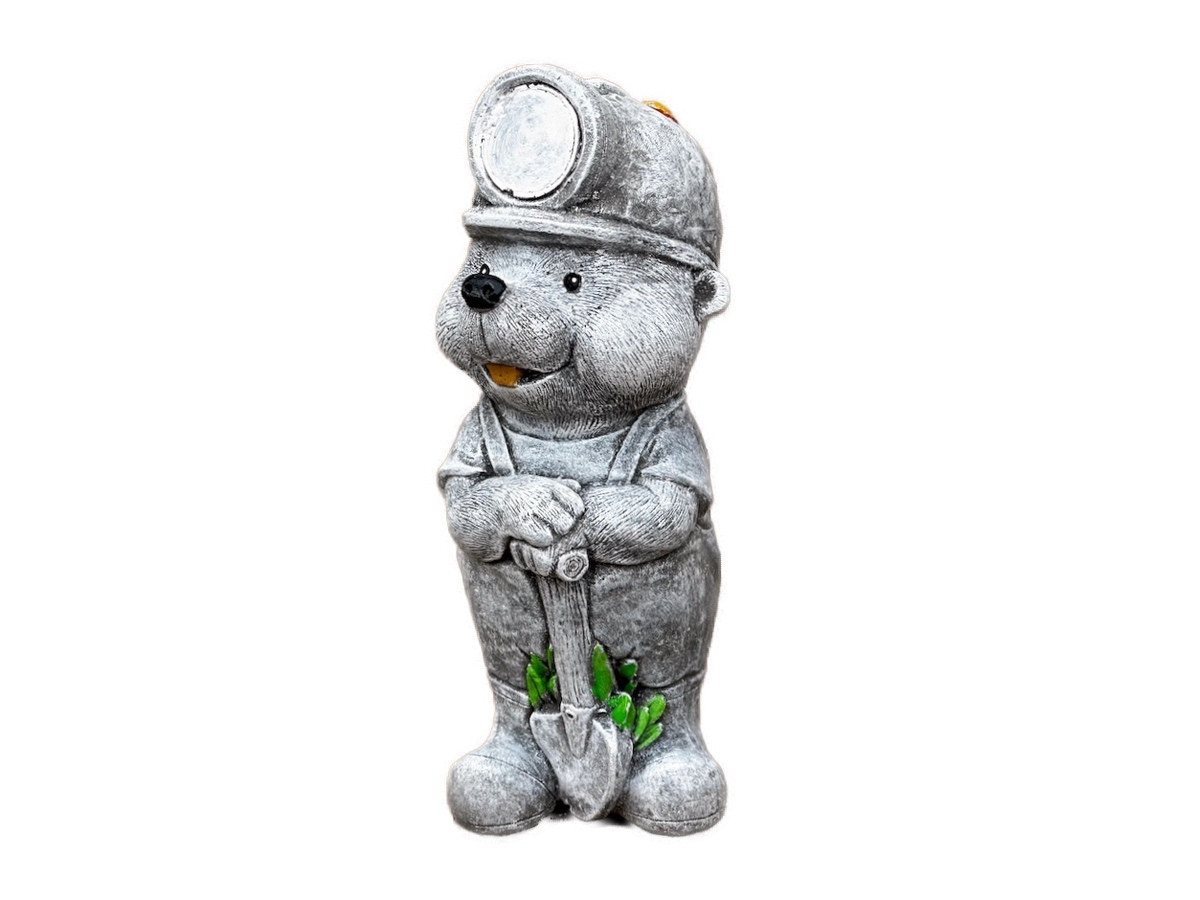 Stone and Style Gartenfigur Frostfeste Steinfigur Maulwurf Grubi Bergmann