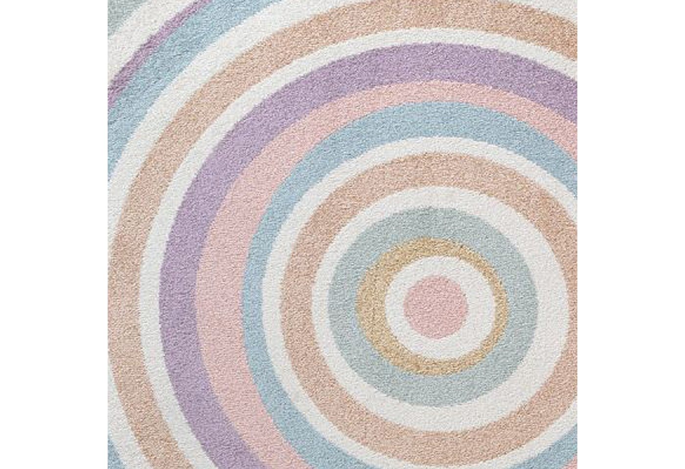 Carpetia Kinderteppich Moderner Kinderzimmer Teppich mit Pastellkreisen, rechteckig Bild 3