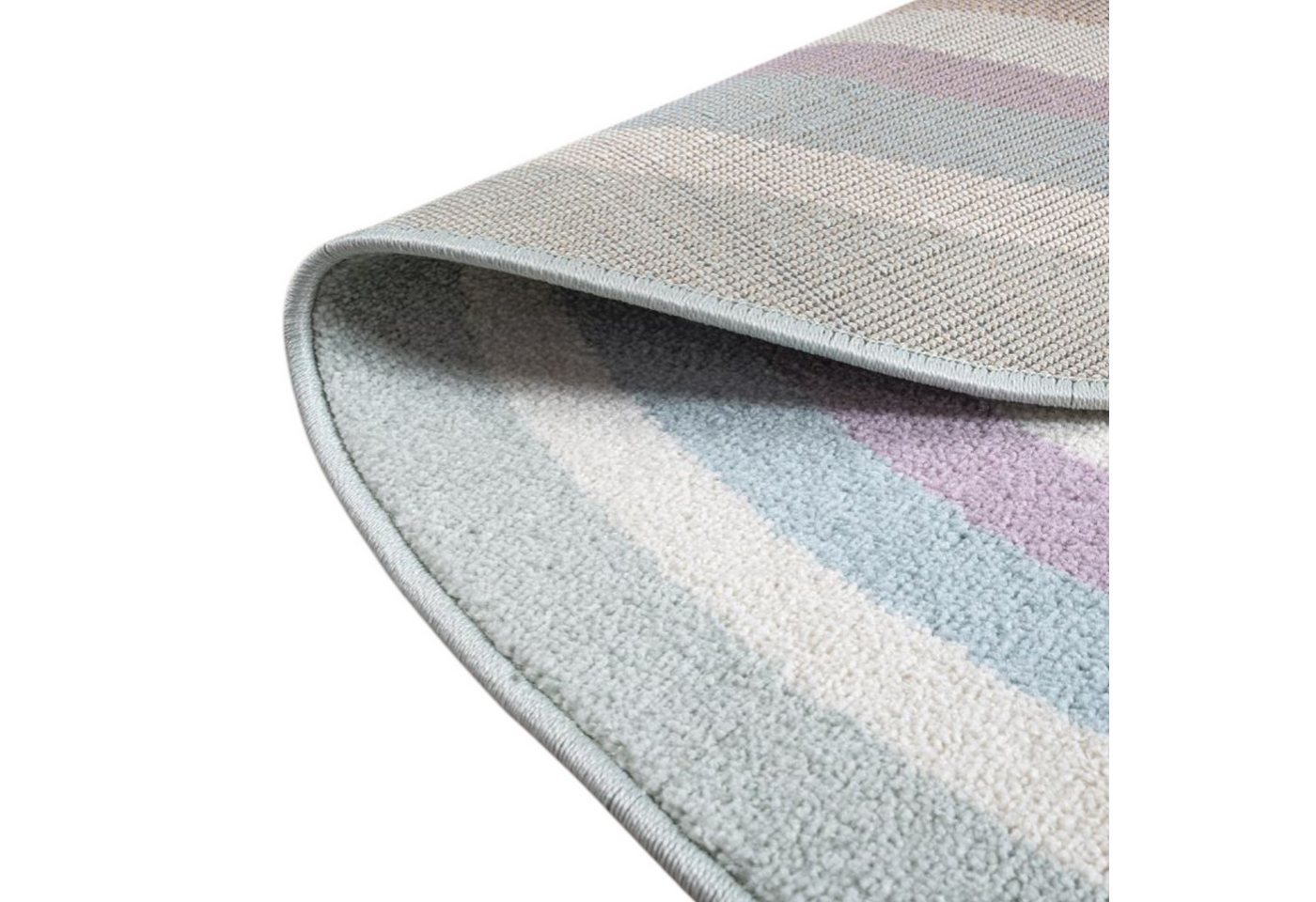 Carpetia Kinderteppich Moderner Kinderzimmer Teppich mit Pastellkreisen, rechteckig Bild 5