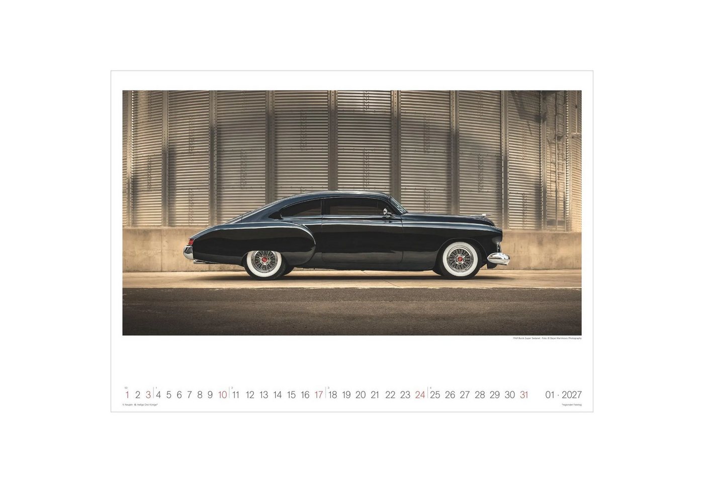 Wandkalender Legendary Classic & Muscle Cars 2027 Bild 2