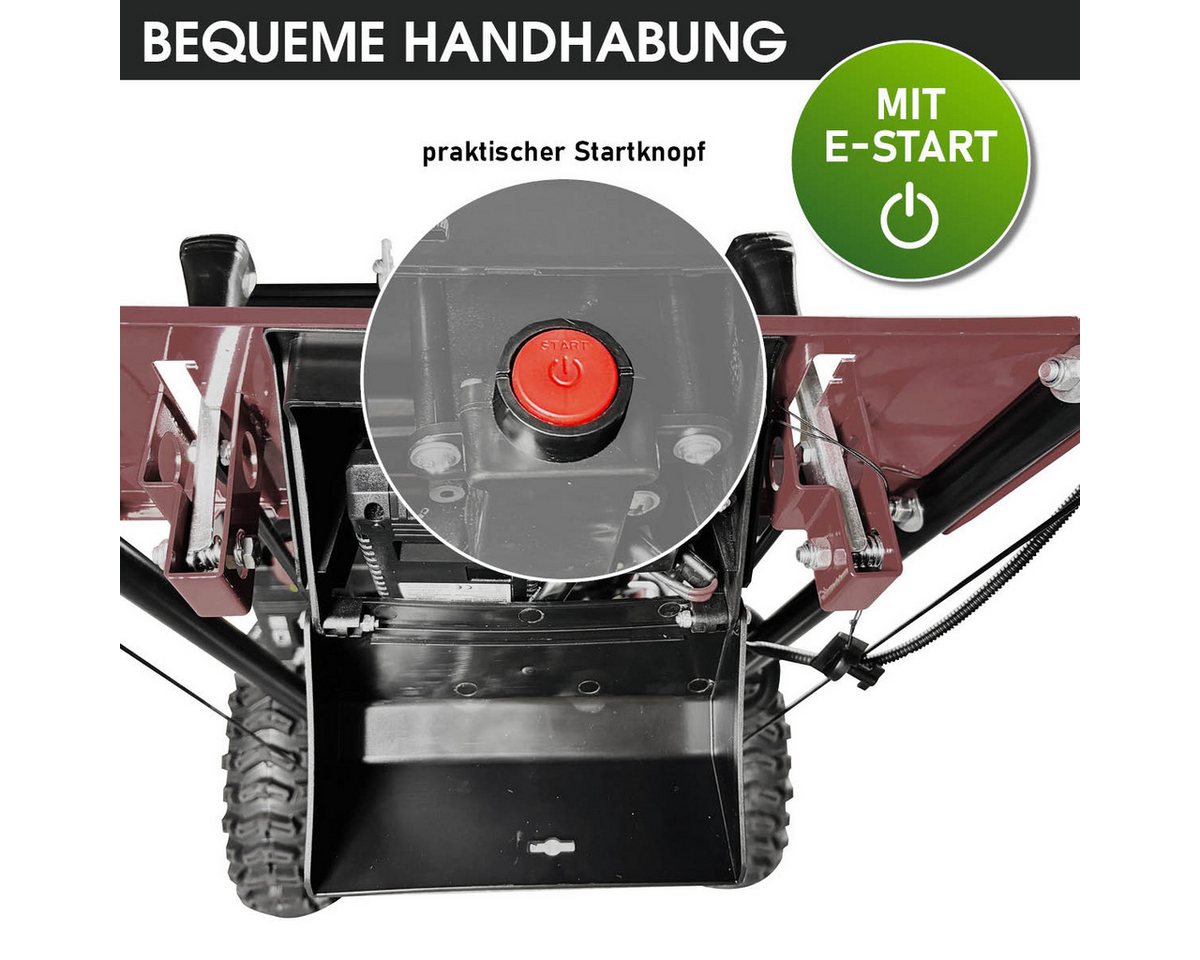 BRAST Benzin-Kehrmaschine 4-Takt Markenmotor, wechselbare Aufsätze, 5 Modelle, (inkl. Kehrbürste Laubsammler Schneeschieber), 3in1 Funktion Bild 4