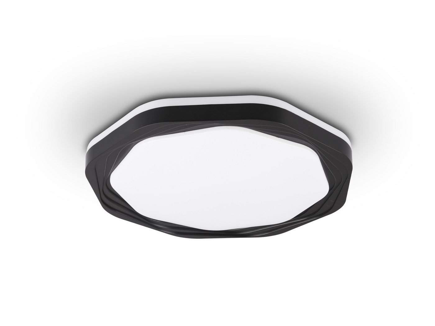 Reality Leuchten LED Deckenleuchte flach groß rund minimalistisch Ø 52,5cm, Dimmbar, LED fest integriert, Warmweiß, LED stufenweise dimmbar über Schalter Bild 5