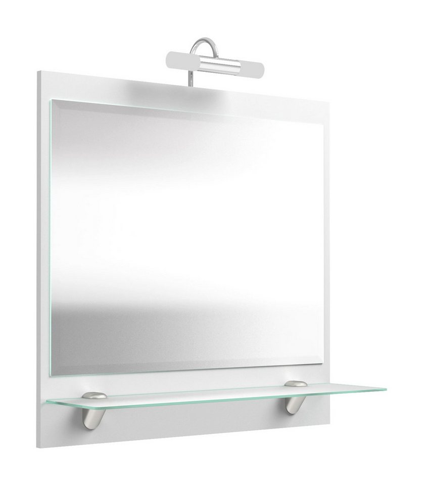 Magnolia Home Spiegelschrank Spiegel Salona 70 cm Weiss hochglanz