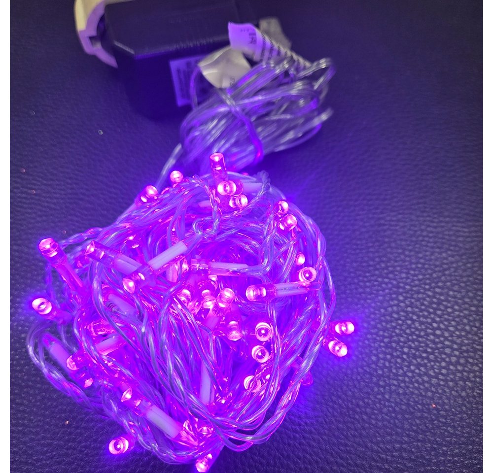 STAR TRADING LED-Lichterkette 462-24 LED Lichterkette 80er 7,9m pink innen