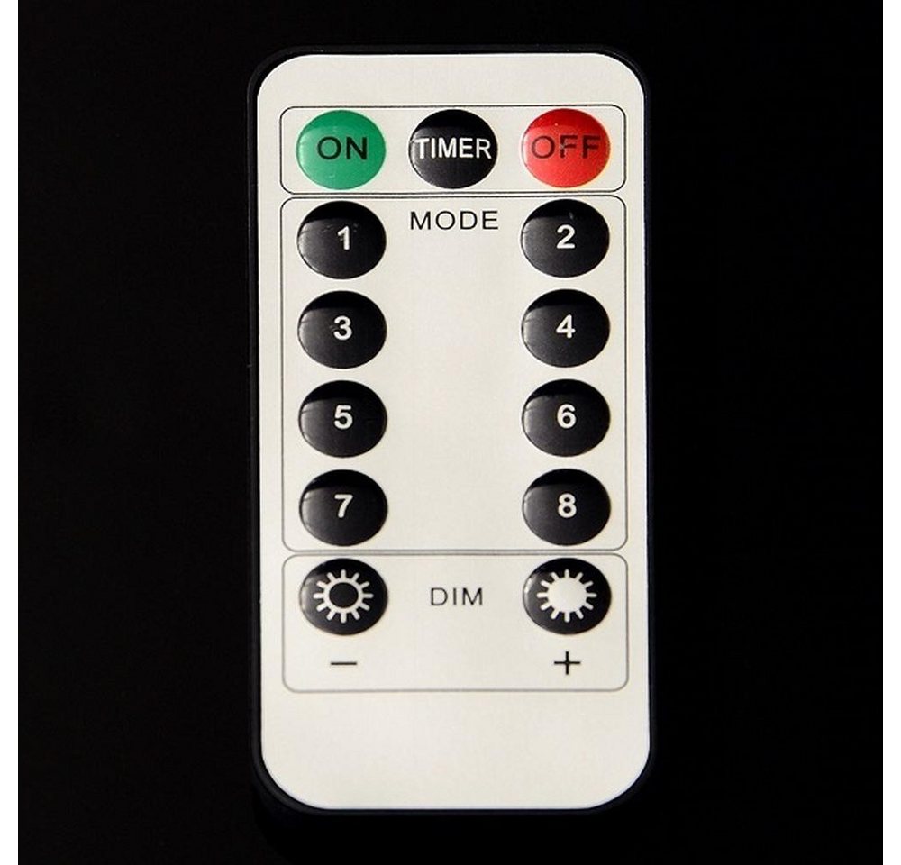 Nipach LED-Lichterschlauch BA11264 LED Mini-Lichtschlauch 10m 5mm warmweiß Timer Batterie FB