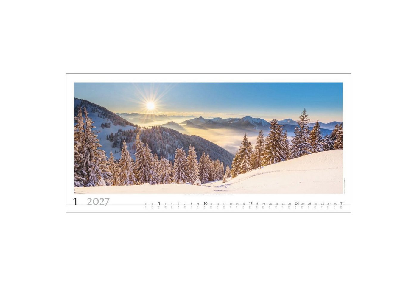 Wandkalender Alpenpanorama Kalender 2027 Bild 3