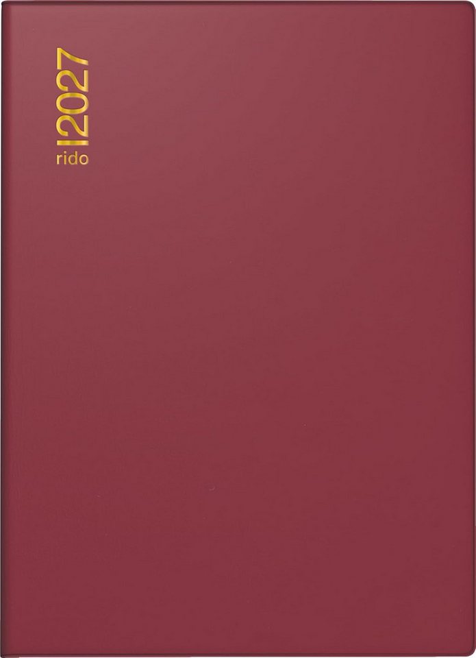 RIDO Taschenkalender rido/idé 7013002297 Taschenkal. perfect/Technik I 2027 A6, bordeaux Bild 2