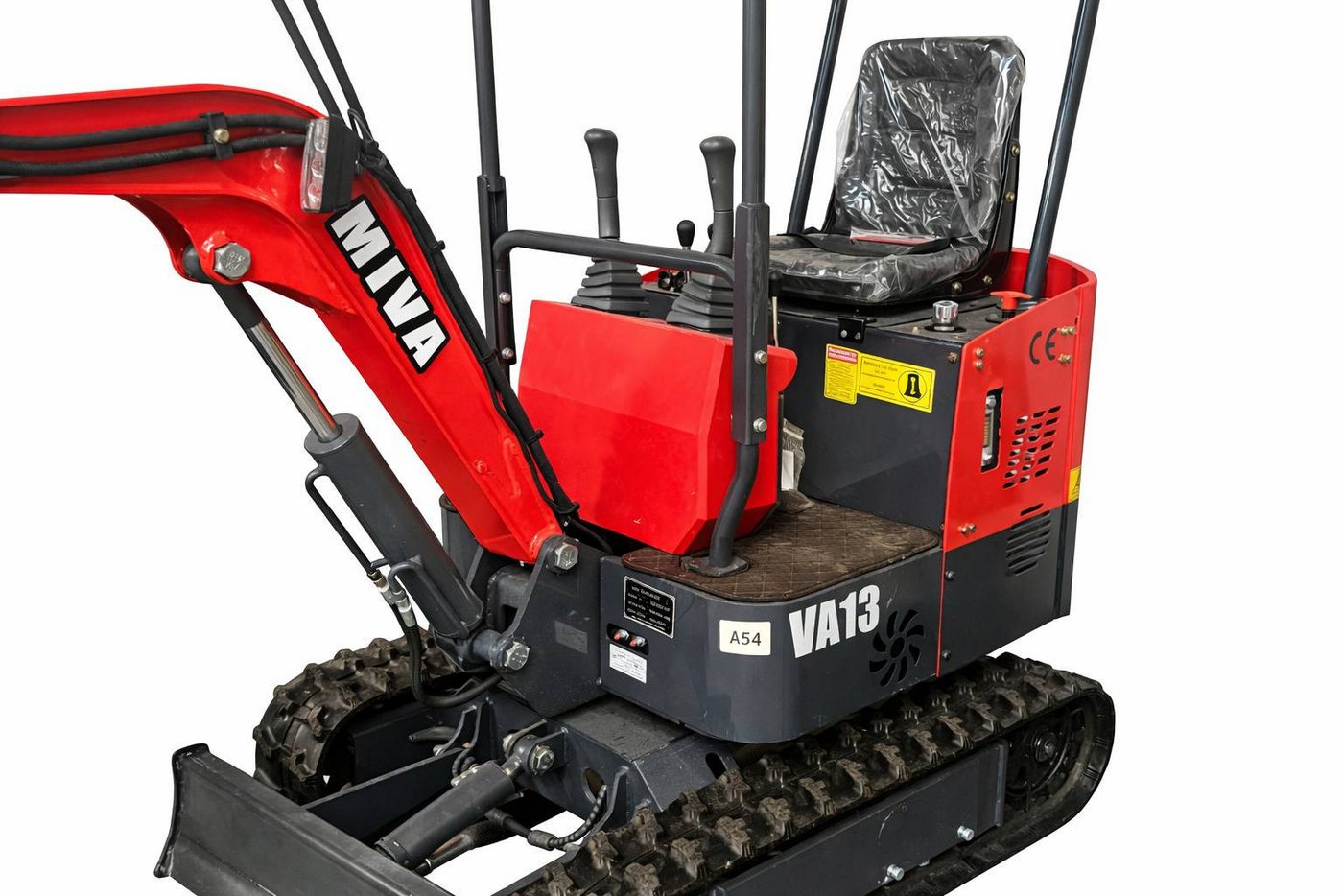 Teico Minibagger MIVA VA13 – kompakter 1 Tonnen Minibagger mit 13,5 PS Benzinmotor