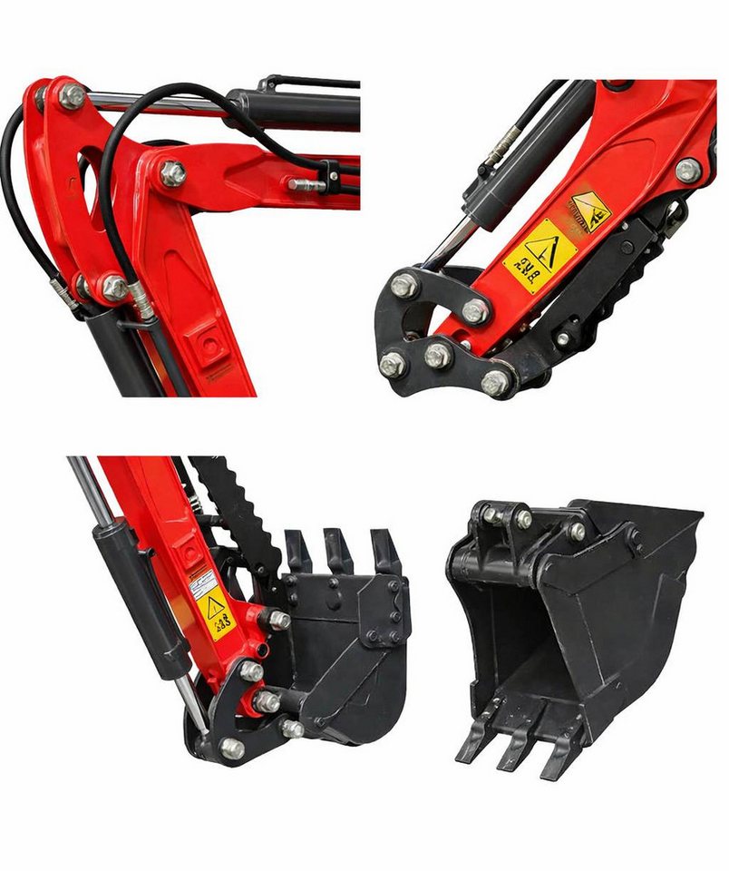 Teico Minibagger MIVA VA13 – kompakter 1 Tonnen Minibagger mit 13,5 PS Benzinmotor Bild 3