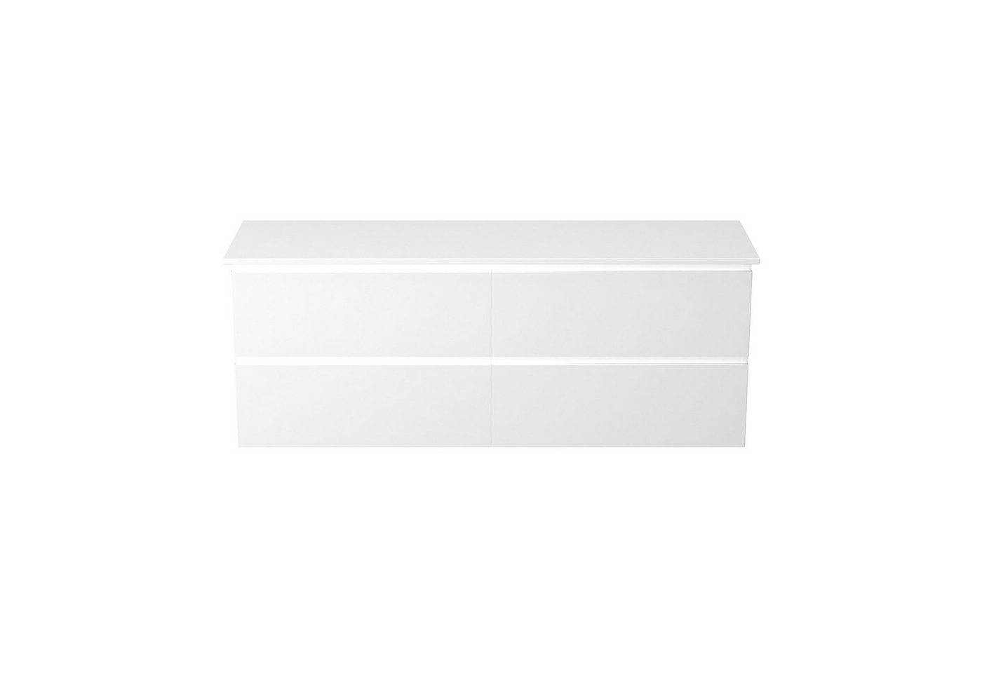 GARLIVO Waschbeckenunterschrank GLB-160 mit Schubladen, hängend, Weiß Breite 160cm Bild 2