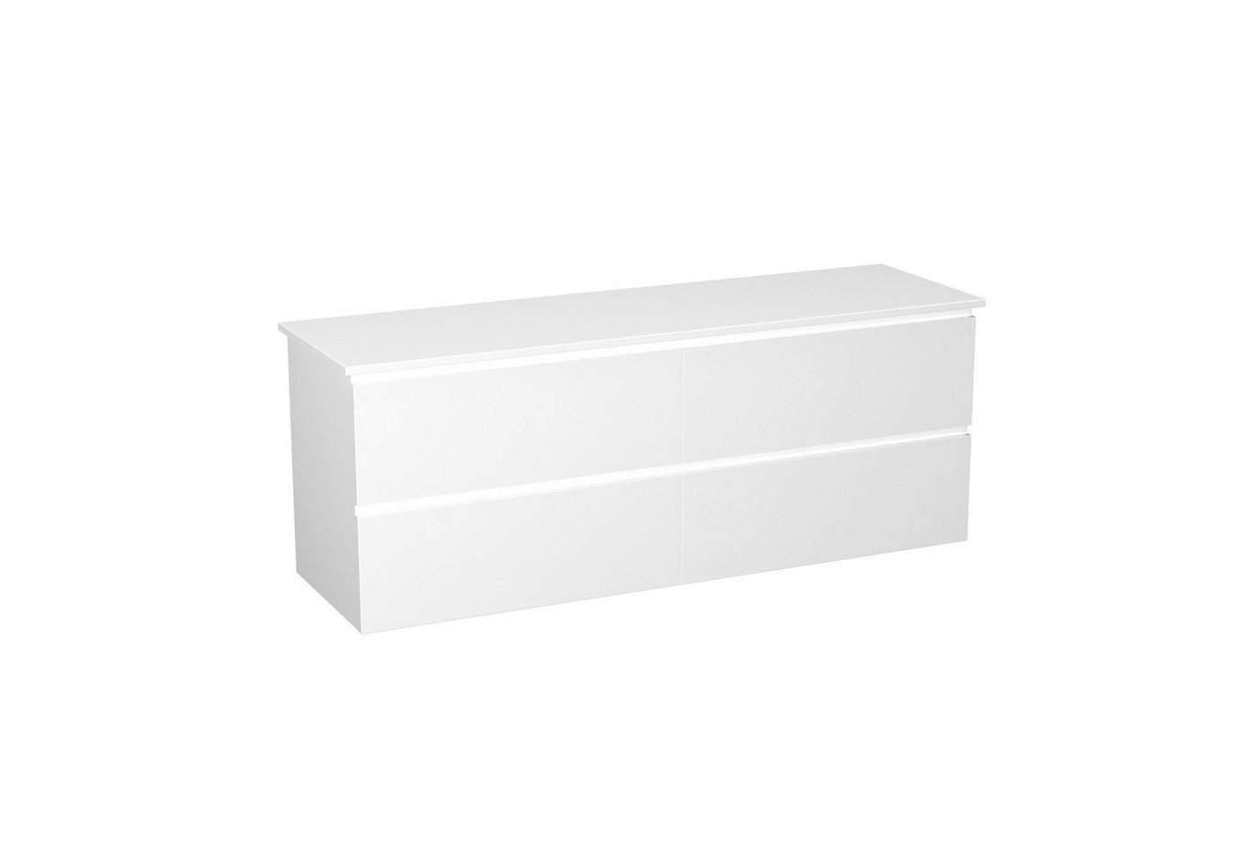 GARLIVO Waschbeckenunterschrank GLB-160 mit Schubladen, hängend, Weiß Breite 160cm Bild 5