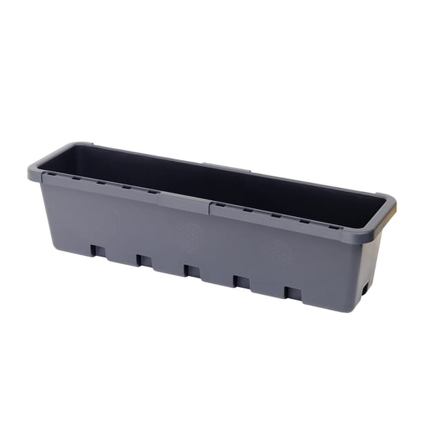 GreenLife Blumenkasten / Kräuterbox 5 Stück, anthrazit, komplett
