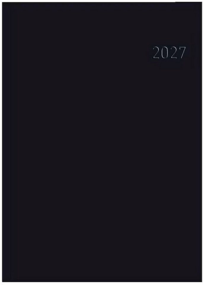 ZETTLER Buchkalender Buchkalender 2027 schwarz ca.A5 Wochenplaner Mod. 766 (1-tlg)