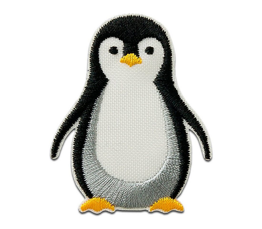 Catch the Patch Aufnäher Bügelbild, Aufbügler, Applikationen, Patches, Flicken, zum aufbügeln, Recyclete PET Flaschen, Recycl Patch Pinguin Tier Antarktis Think Green - Größe: 5 x 4 cm Bild 3