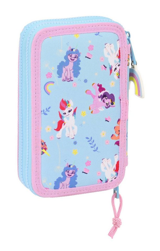 safta Federmäppchen My little Pony - Mäppchen Federmappe, 28 Teile, 2-fach gefüllt, (28-tlg., Mädchen), Reißverschluss