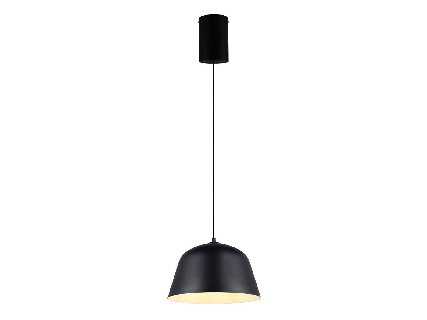 Reality Leuchten LED Pendelleuchte höhenverstellbar Metall Schwarz Ø 30cm, Dimmfunktion, LED wechselbar, warmweiß, Esstisch-lampen & Küchenlampe-n hängend einflammig inkl. Leuchtmittel Bild 2