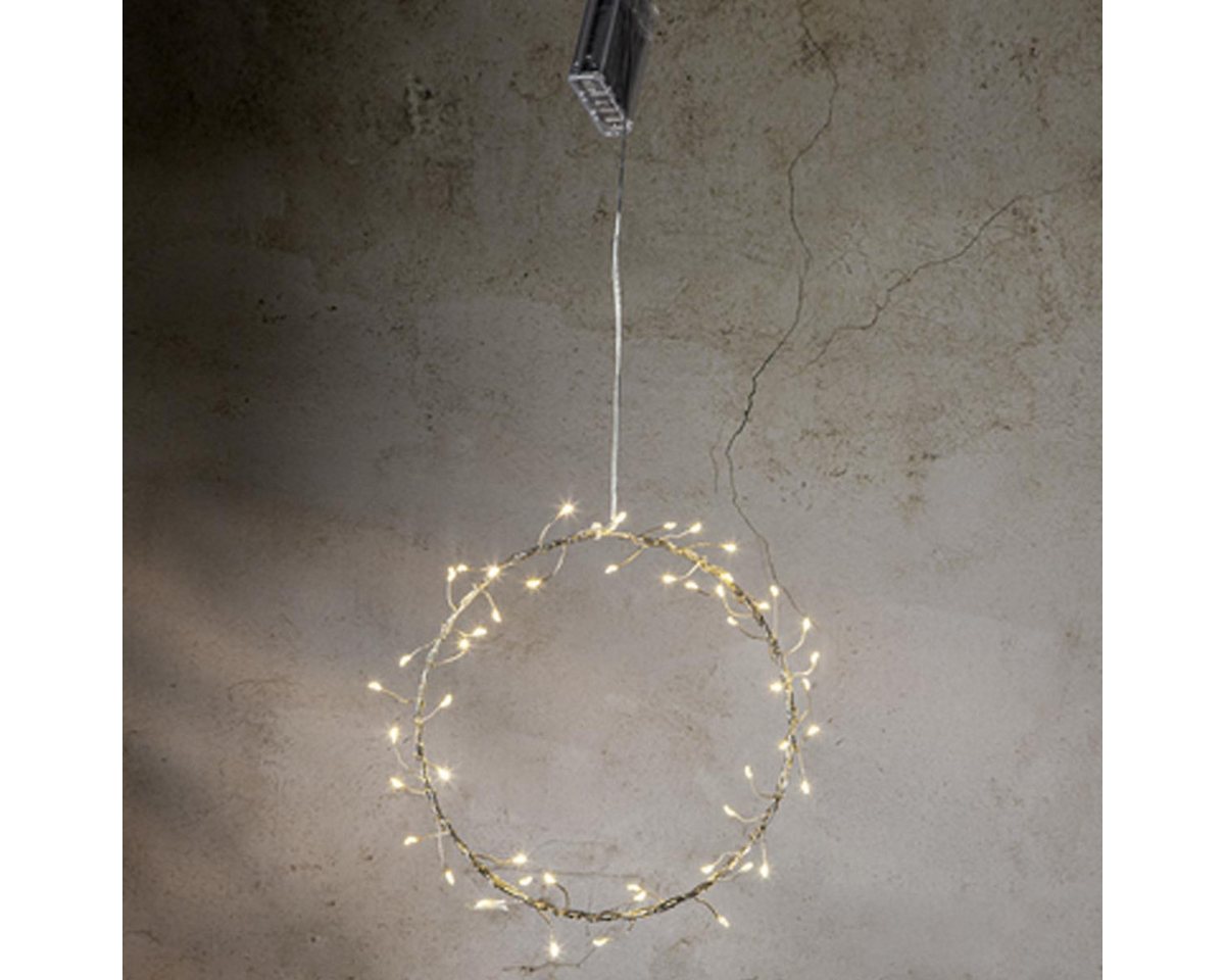 STAR TRADING LED Fensterleuchter Fensterhänger POPPY Ø20cm Ring, 50 LED warmweiß, warmweiß Bild 2