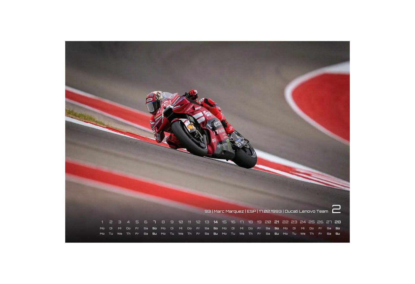Wandkalender Motorrad Grand Prix 2027 - Kalender, MotoGP DIN A3 Bild 2