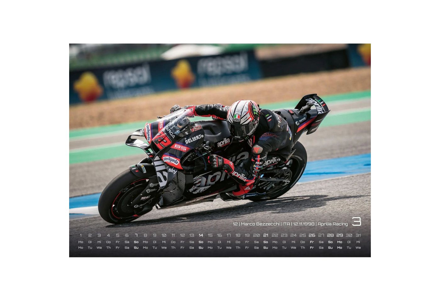 Wandkalender Motorrad Grand Prix 2027 - Kalender, MotoGP DIN A3 Bild 4