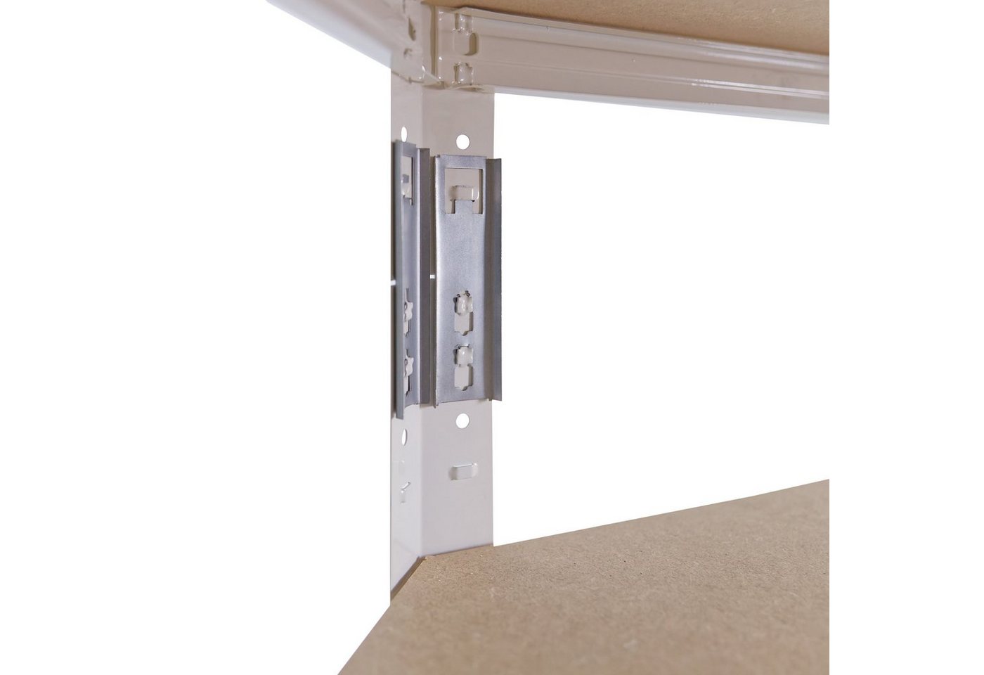 shelfplaza Eckregal HOME, 180x60x30cm weiß, Metall Eckregal stehend mit 6 Böden Bild 2