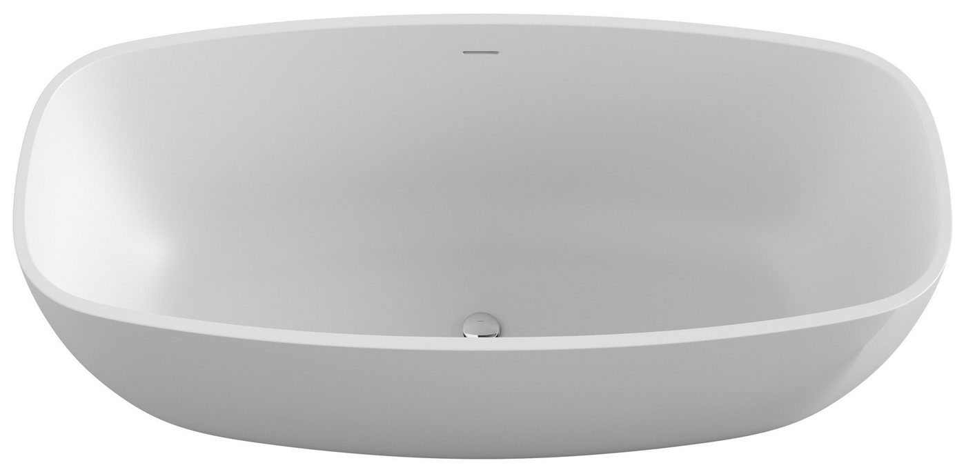 Magnolia Home Badewanne Freistehende Badewanne Legacy 180 Solid Stone Weiß matt